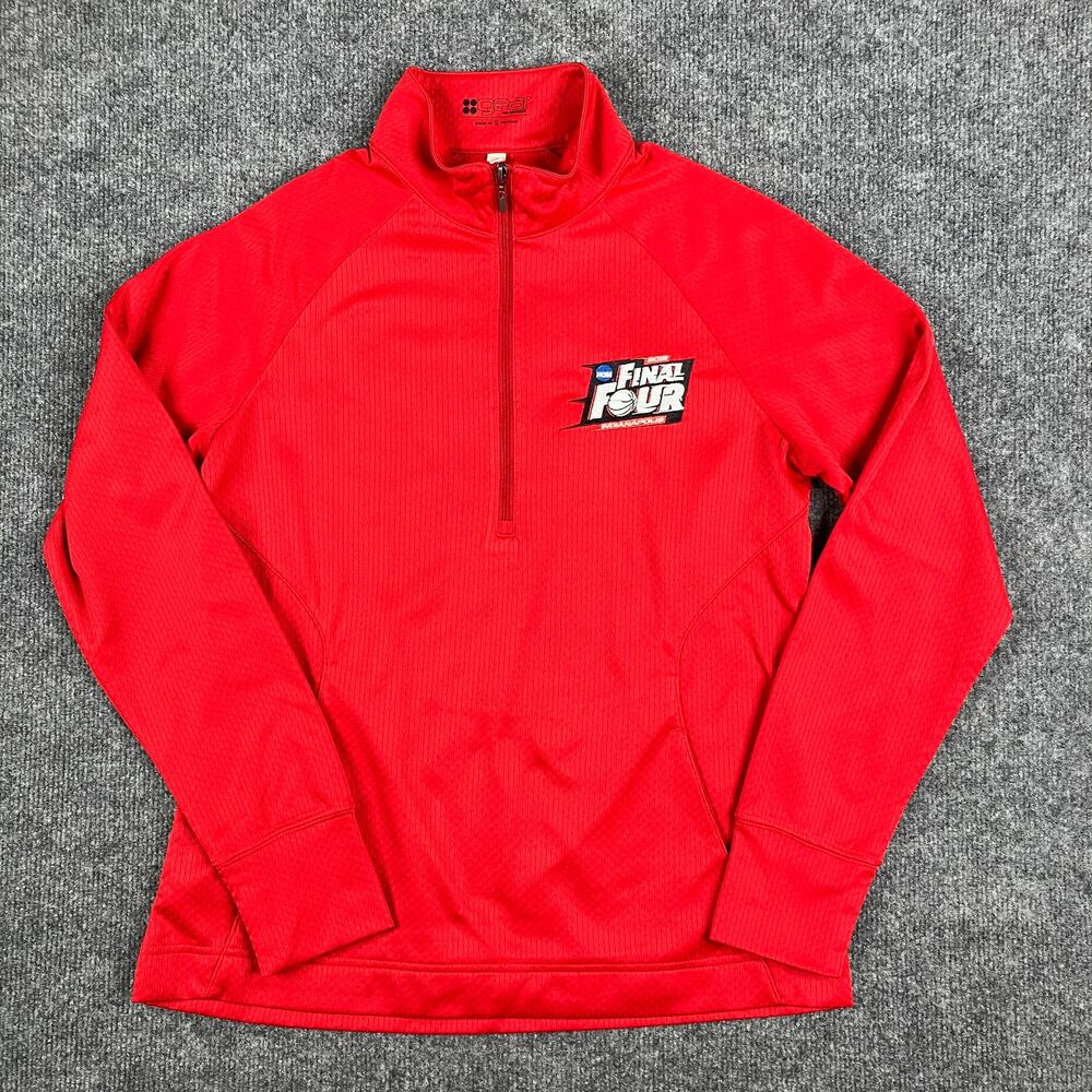 Gear For Sports Pullover‎ Womens Small Red NCAA Final Four Quarter Zip Athletic